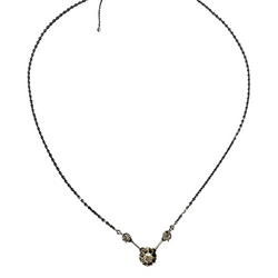 White Gold and Diamond Choker Necklace