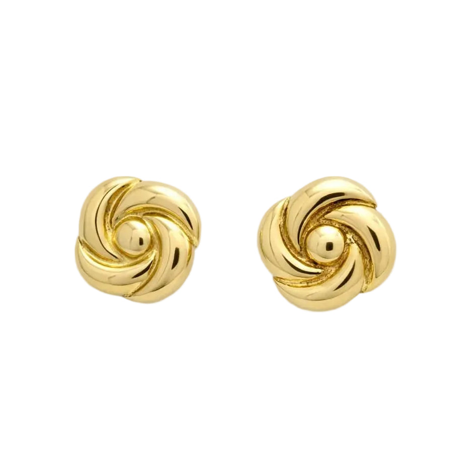 Yellow Gold Stud Earrings
