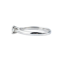 White Gold Solitaire Ring with Diamond