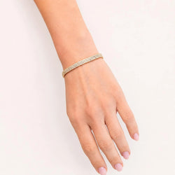 "Ligne" Bracelet in White Gold, Yellow Gold, Rose Gold, and Diamonds