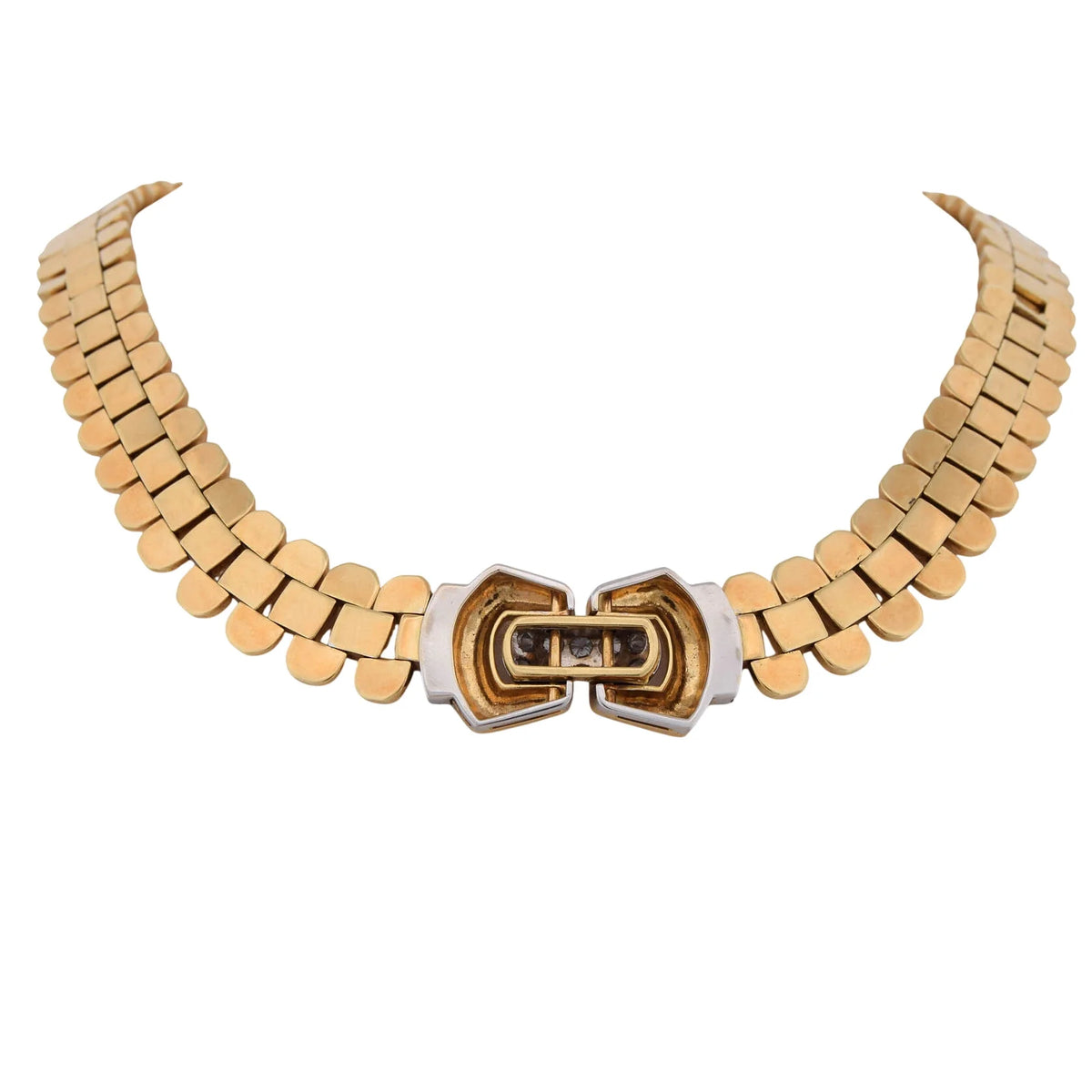 Collier Maille DAMIANI en or blanc, or jaune et diamants