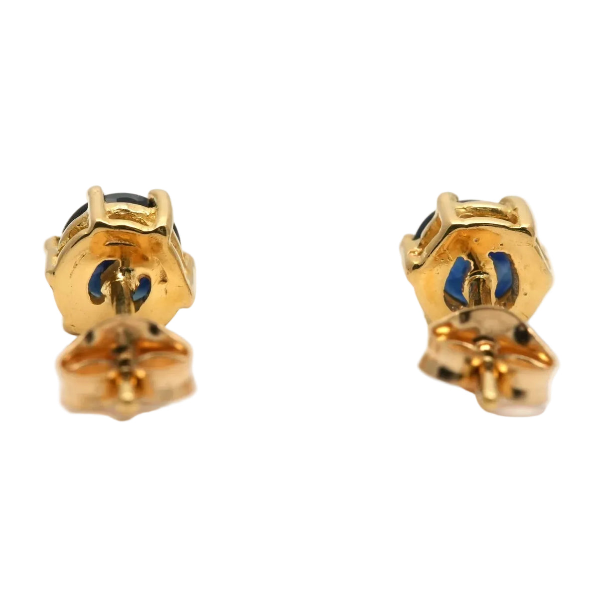 Yellow Gold Earrings with Sapphires