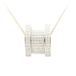 White Gold and Diamond Pendant