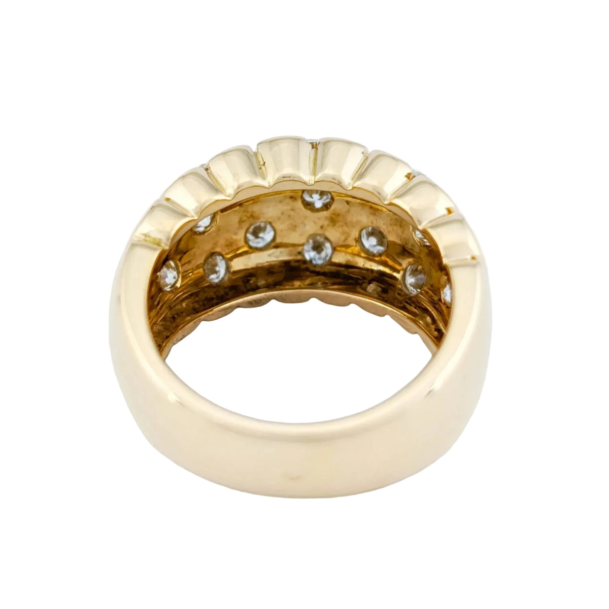 Yellow Gold and Diamond Dome Ring