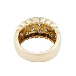 Yellow Gold and Diamond Dome Ring