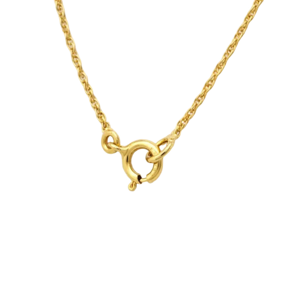 Yellow Gold and Diamond Pendant Necklace