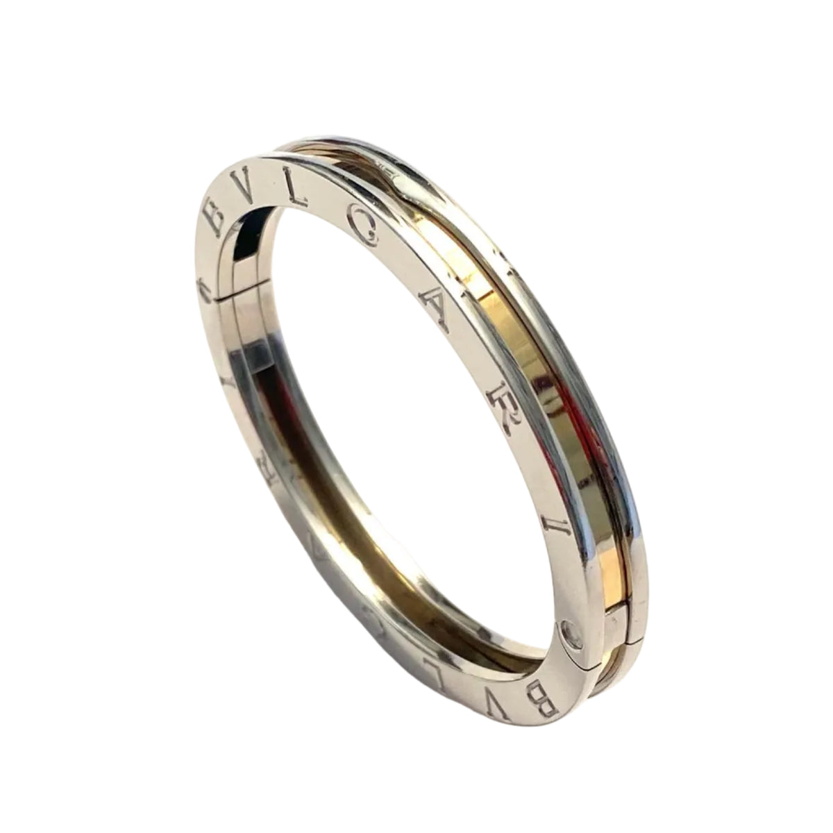 Bracelet Jonc BULGARI B.Zero1 en or jaune et acier