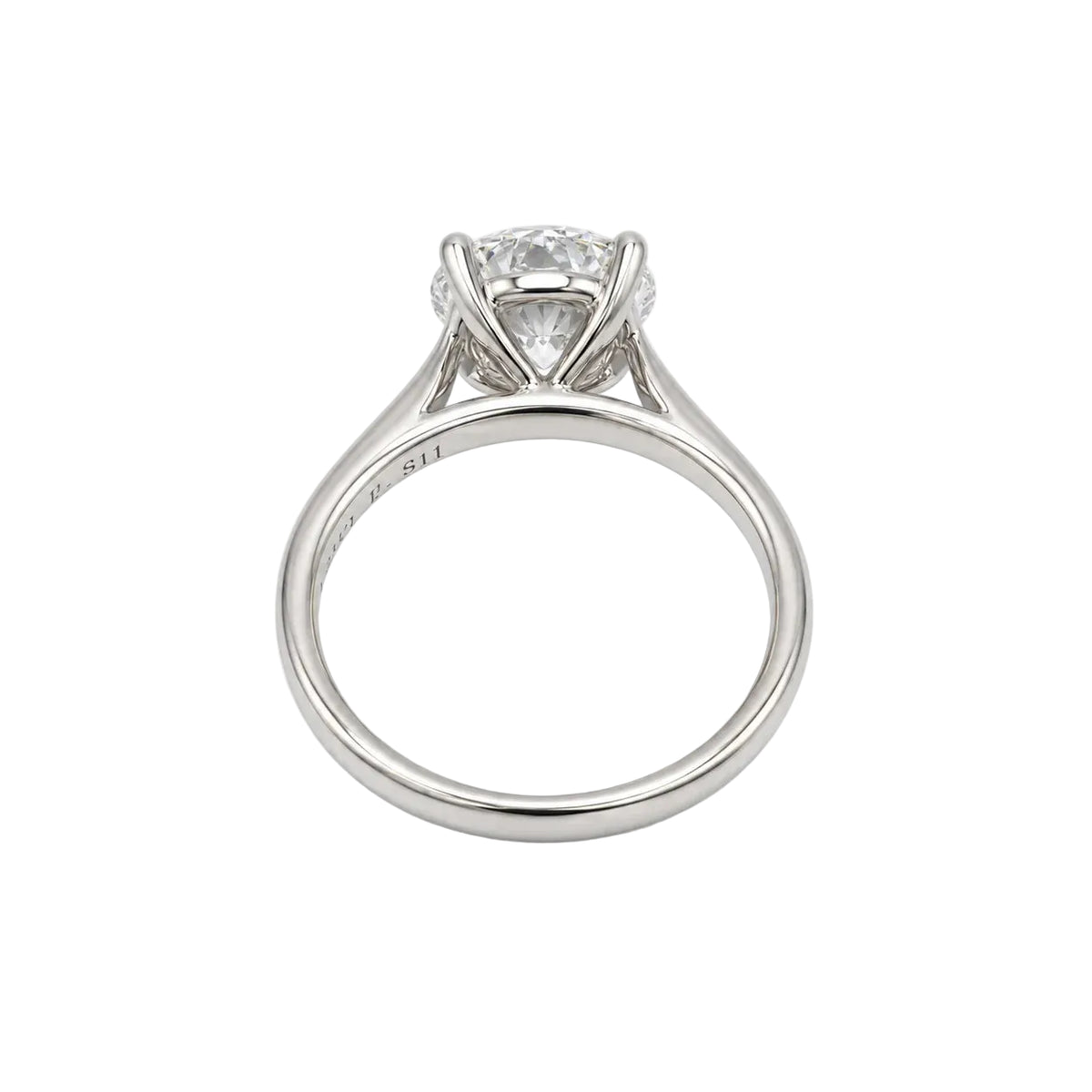 White Gold Solitaire Ring with Diamond