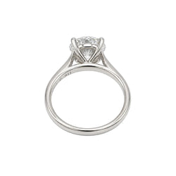 White Gold Solitaire Ring with Diamond