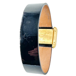 POIRAY "Ma Première 16/9" Watch in yellow gold, Mother-of-pearl, diamonds, and leather