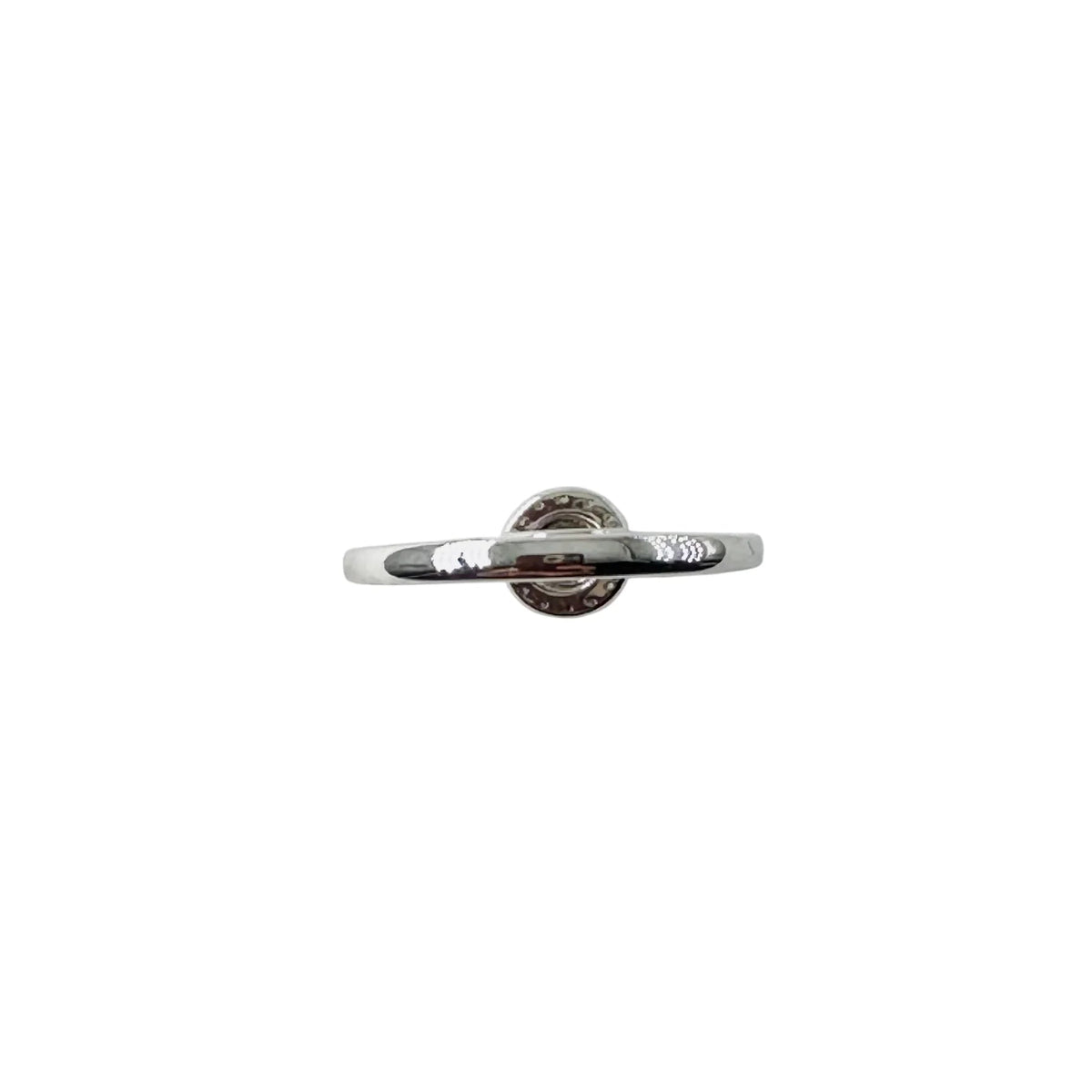 JULIETTE Solitaire Ring in White Gold and Diamonds