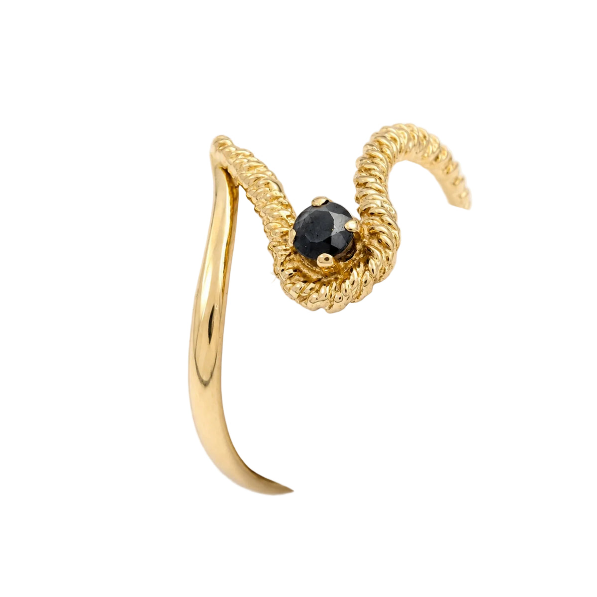 Yellow Gold and Sapphire Ring
