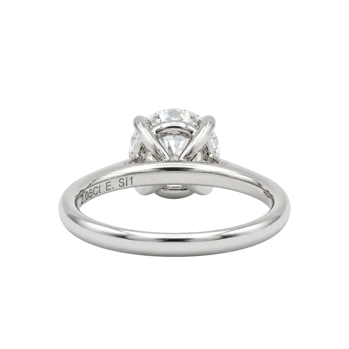 White Gold Solitaire Ring with Diamond