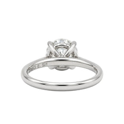 White Gold Solitaire Ring with Diamond