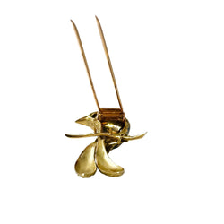 CARTIER brooch in yellow gold and Enamel, "Bird on a Branch"
