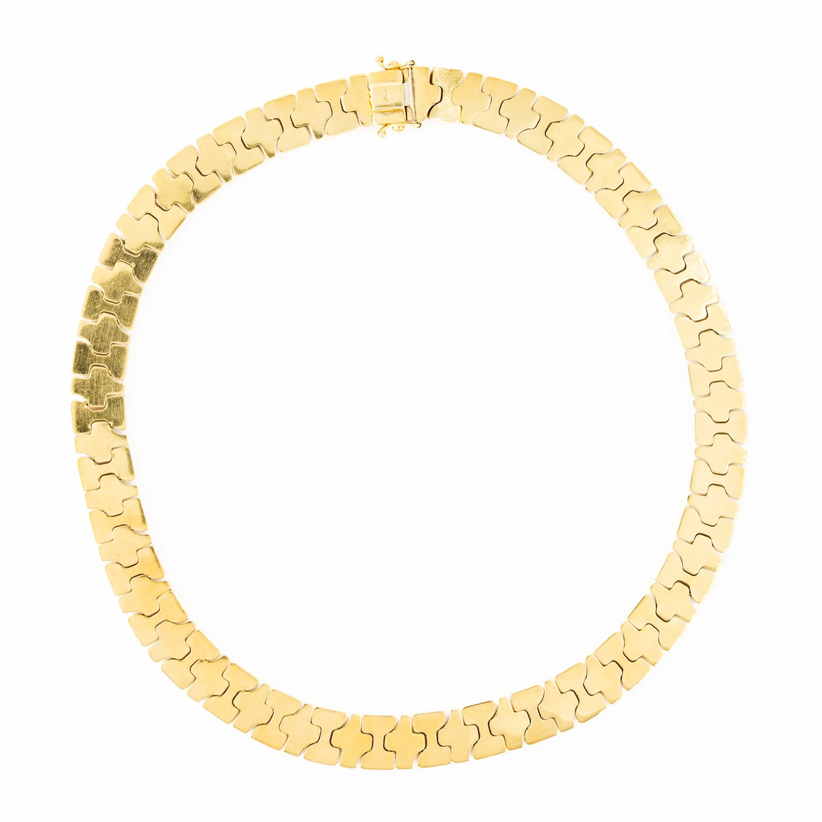 Link Necklace in Yellow gold, White gold, and Rose gold