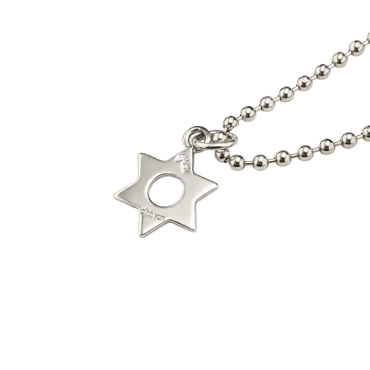 DINH VAN White Gold Pendant Necklace