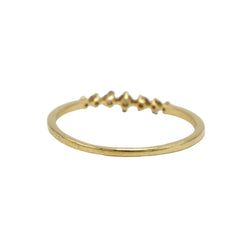 ARISTOCRAZY "Les Délicieux" Wedding Band in Yellow Gold and Diamonds