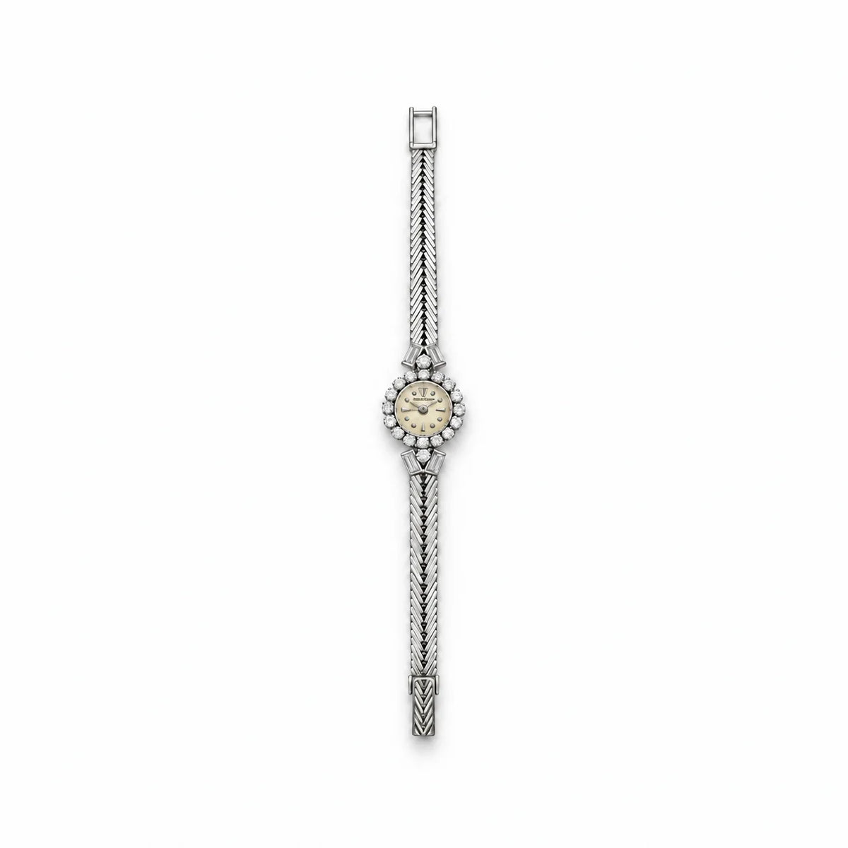 Montre JAEGER-LECOULTRE en or blanc et diamants