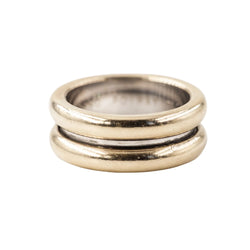 POIRAY "Symboles" Band Ring in white gold, yellow gold, and rose gold