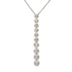 Collier Pendentif LÉO PIZZO en or blanc et diamants