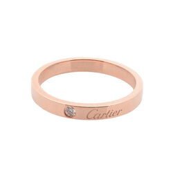 Bague Alliance CARTIER C de Cartier en or rose et diamant