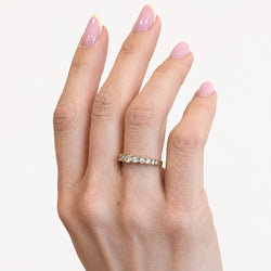Yellow Gold and Diamond Wedding Band