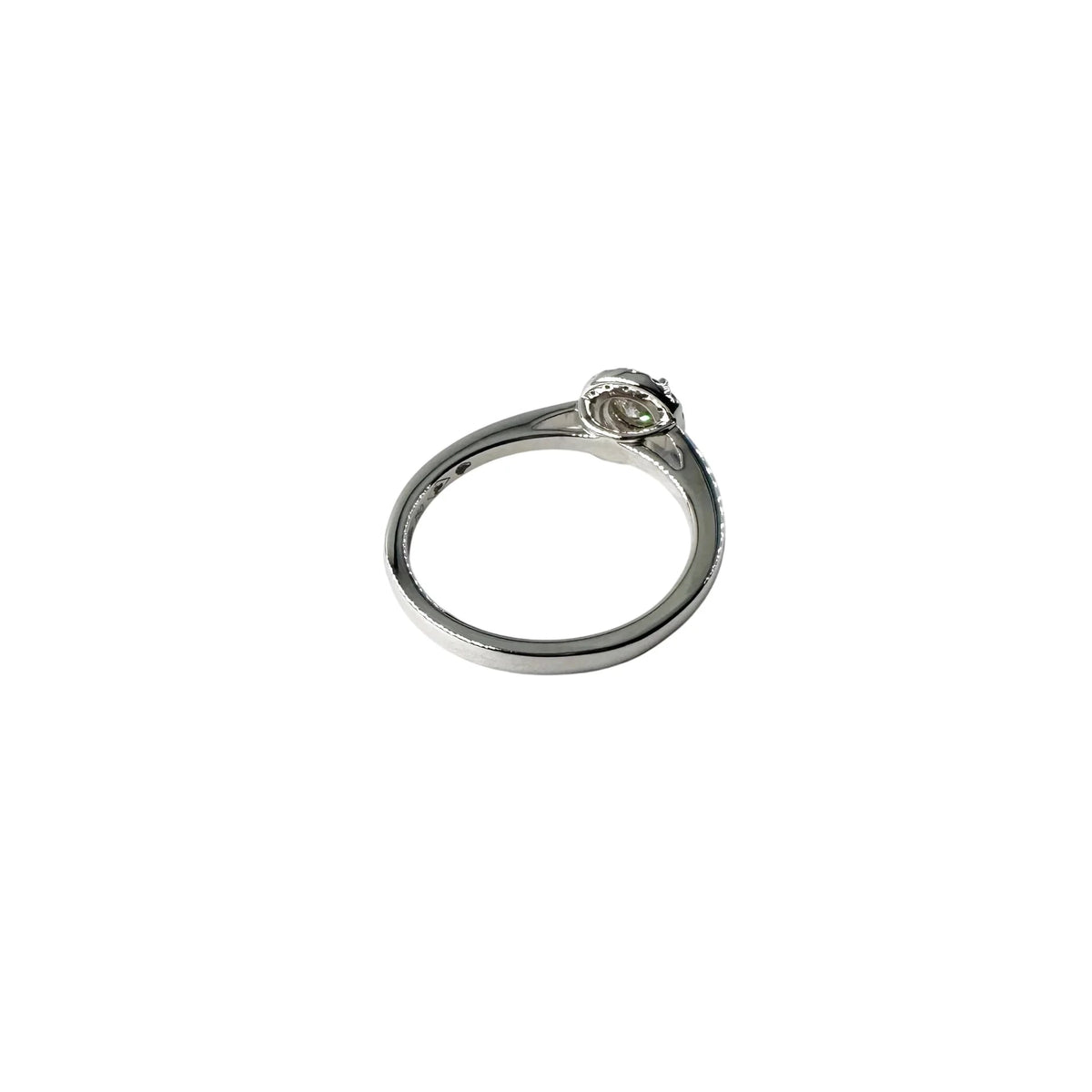 JULIETTE Solitaire Ring in White Gold and Diamonds