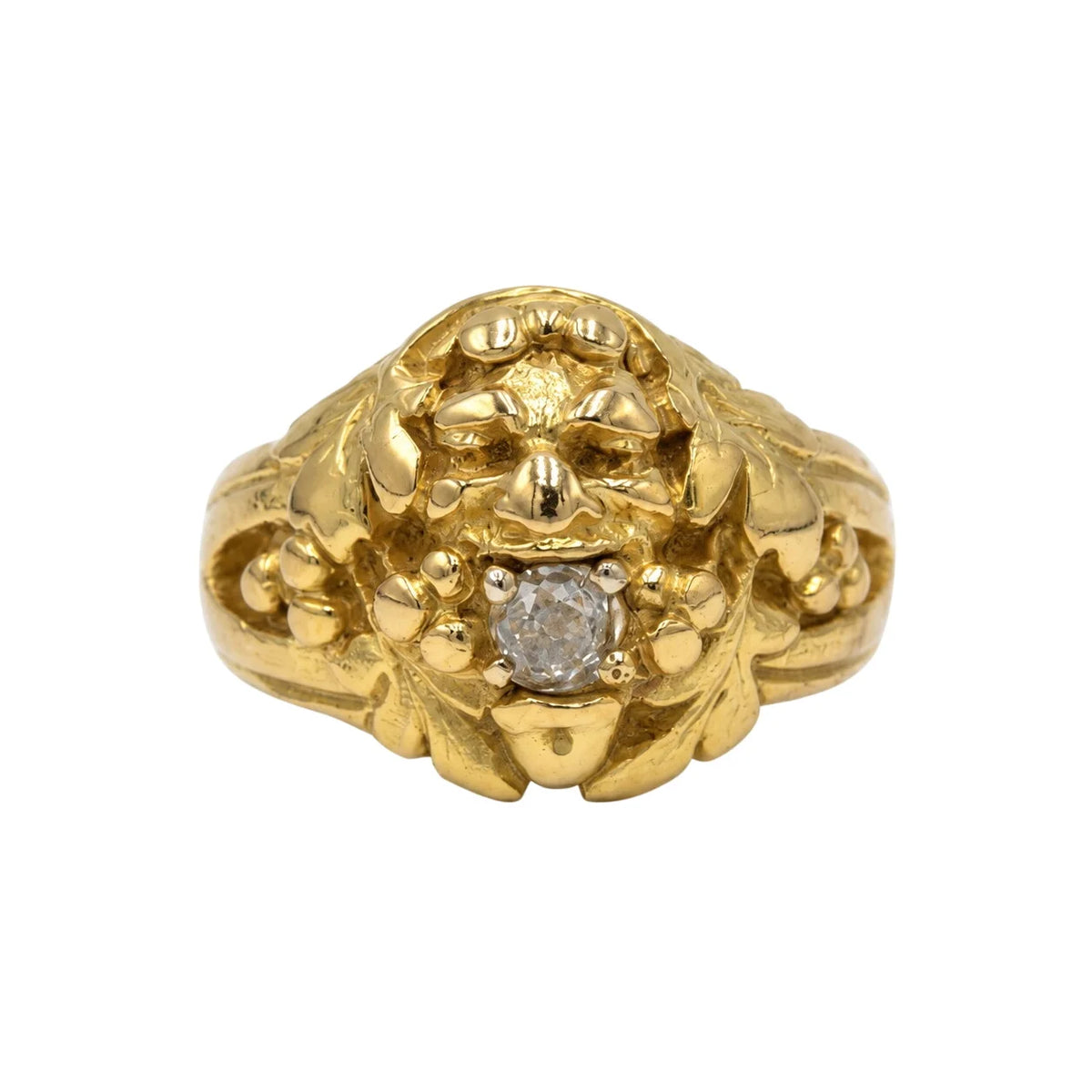 Yellow Gold and Diamond Ring