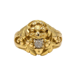 Yellow Gold and Diamond Ring