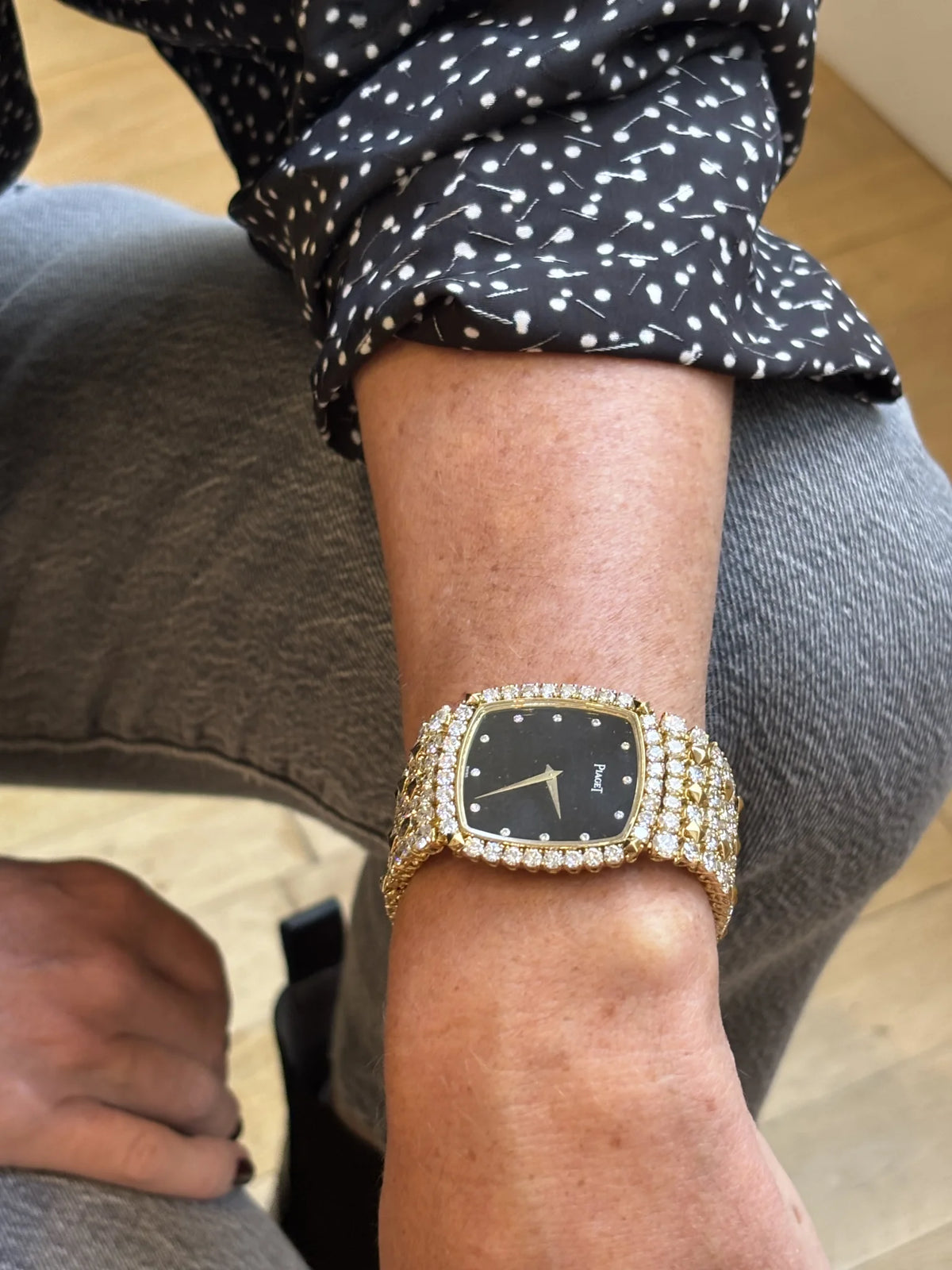 PIAGET watch in yellow gold and diamonds