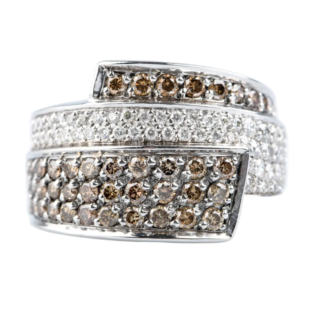Yellow Gold and Diamond Pave Ring
