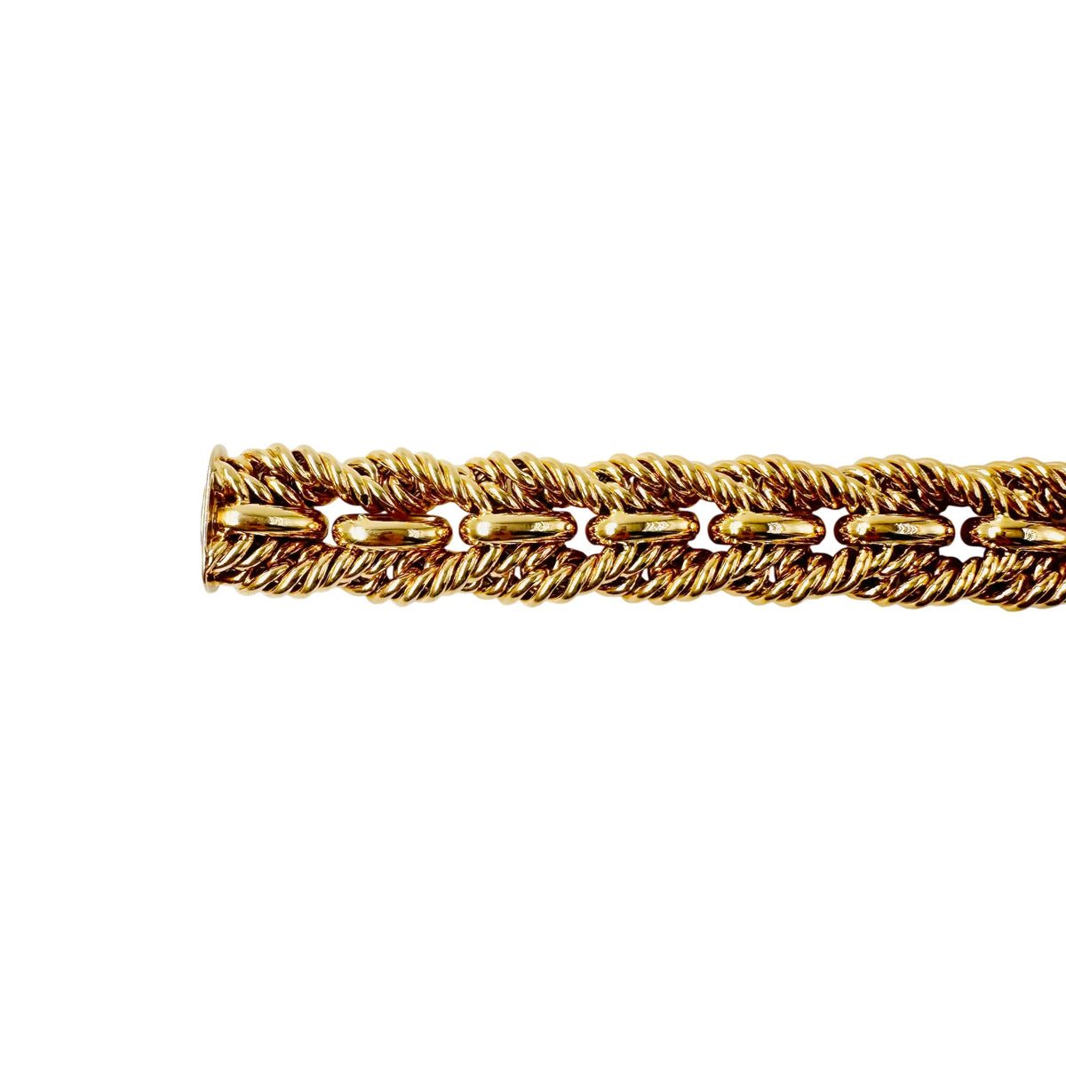 Bracelet Maille TIFFANY en or jaune torsadé