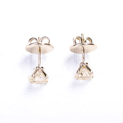 White Gold and Diamond Stud Earrings