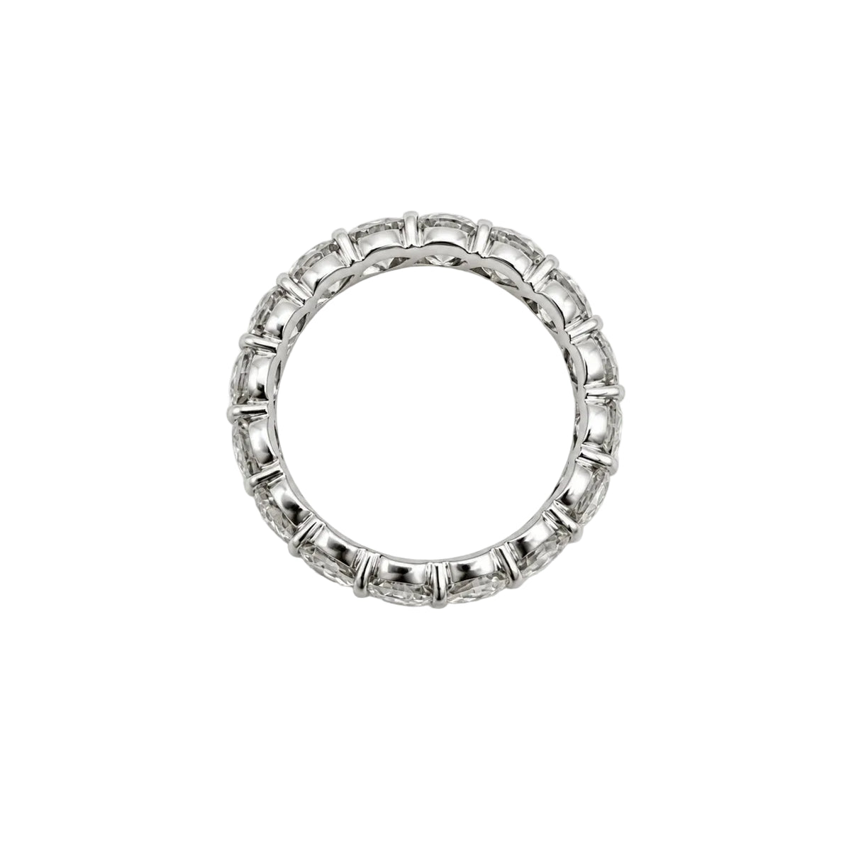 White Gold and Diamond Wedding Band