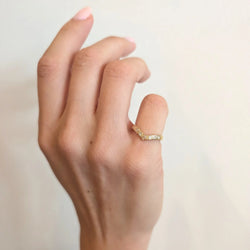 Yellow Gold and Diamond Ring