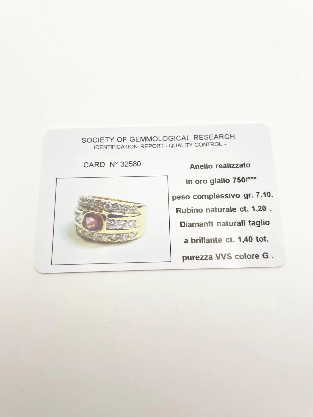 Band Ring in Yellow Gold, Rubies, and Diamonds