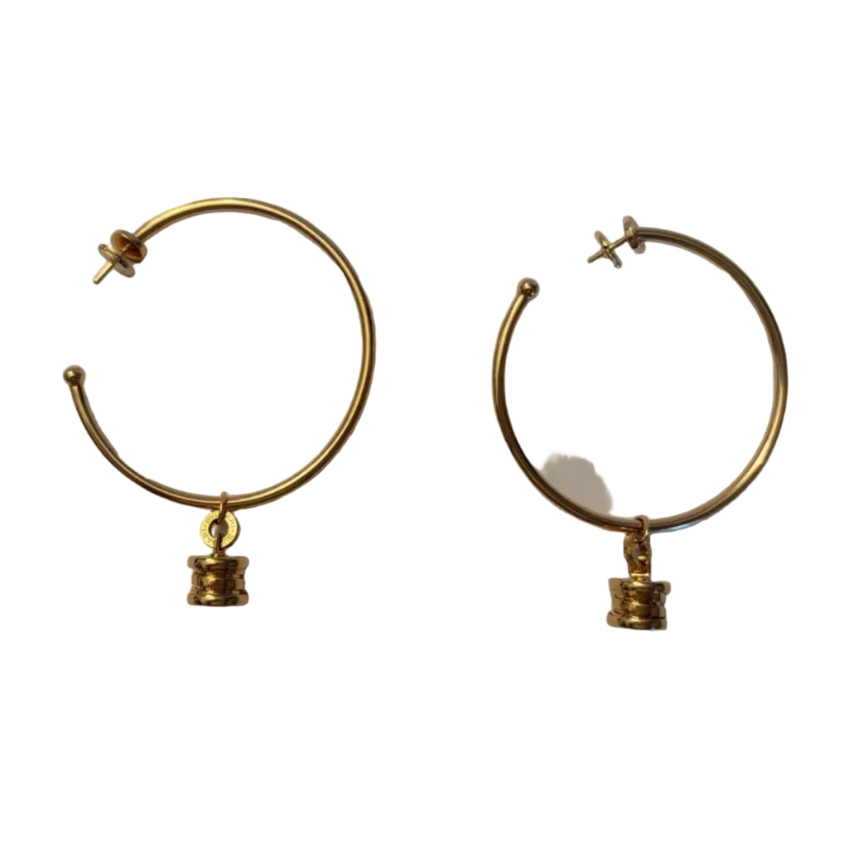 BULGARI "B.Zero1" Yellow Gold Hoop Earrings