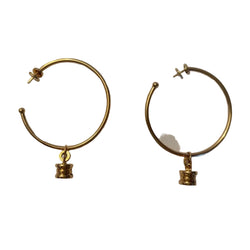 BULGARI "B.Zero1" Yellow Gold Hoop Earrings