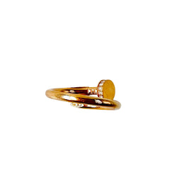 CARTIER "Juste un Clou" ring in rose gold and diamonds