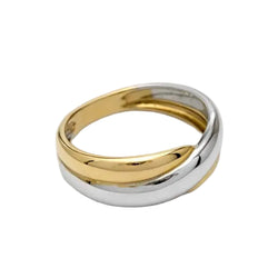 White gold and Yellow gold Wedding band