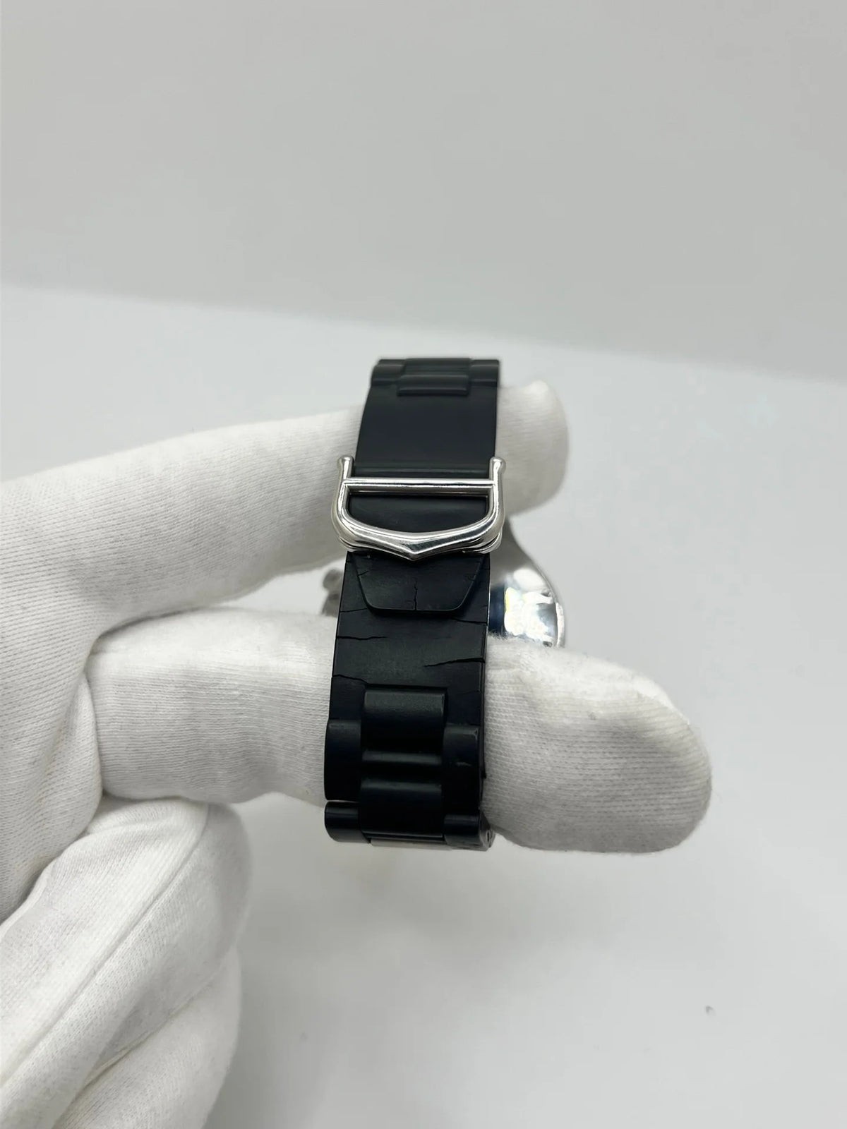 CARTIER "21 Chronoscaph" watch in stainless steel and rubber