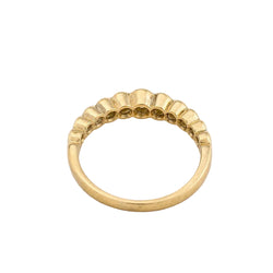 Yellow Gold and Diamond Wedding Band