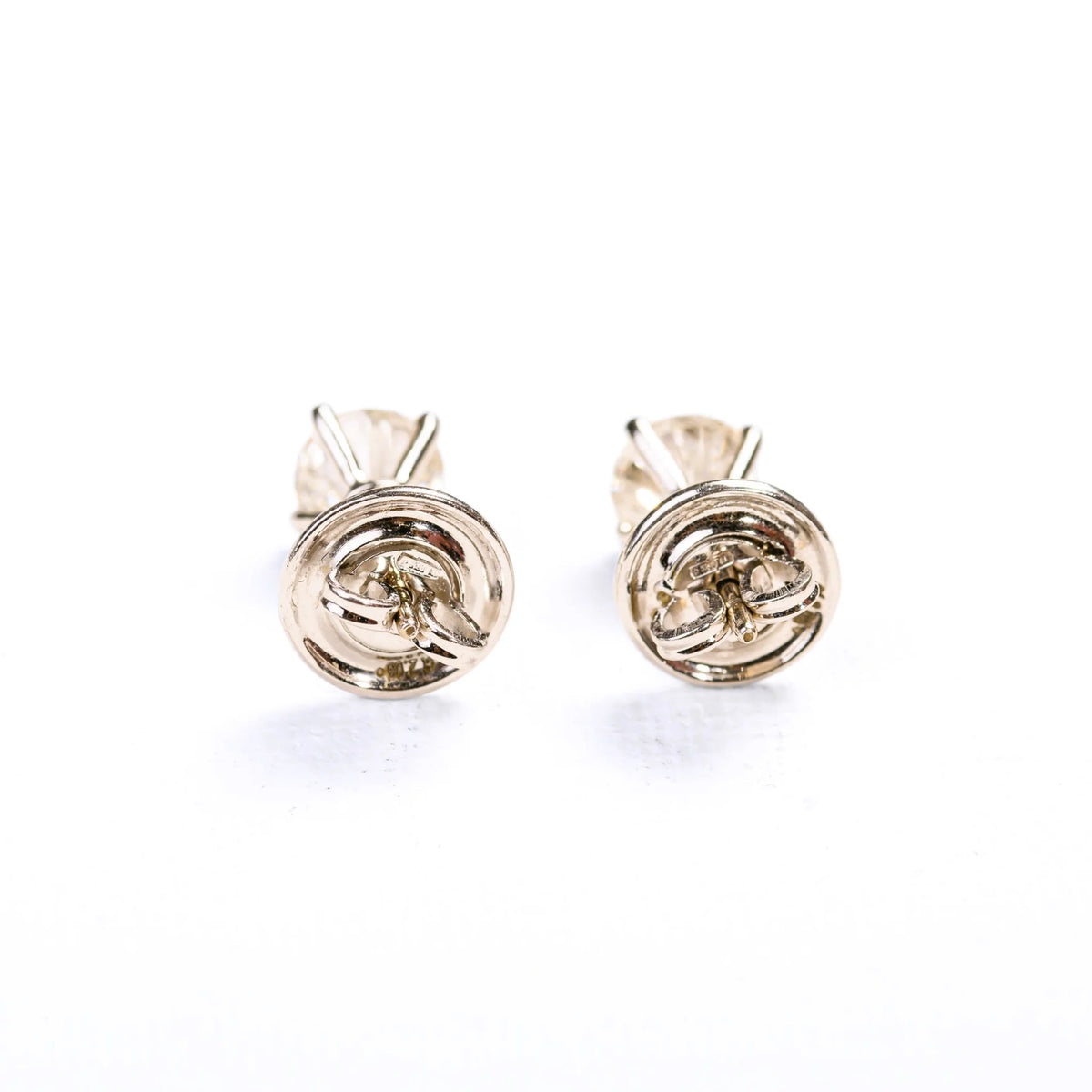 White Gold and Diamond Stud Earrings