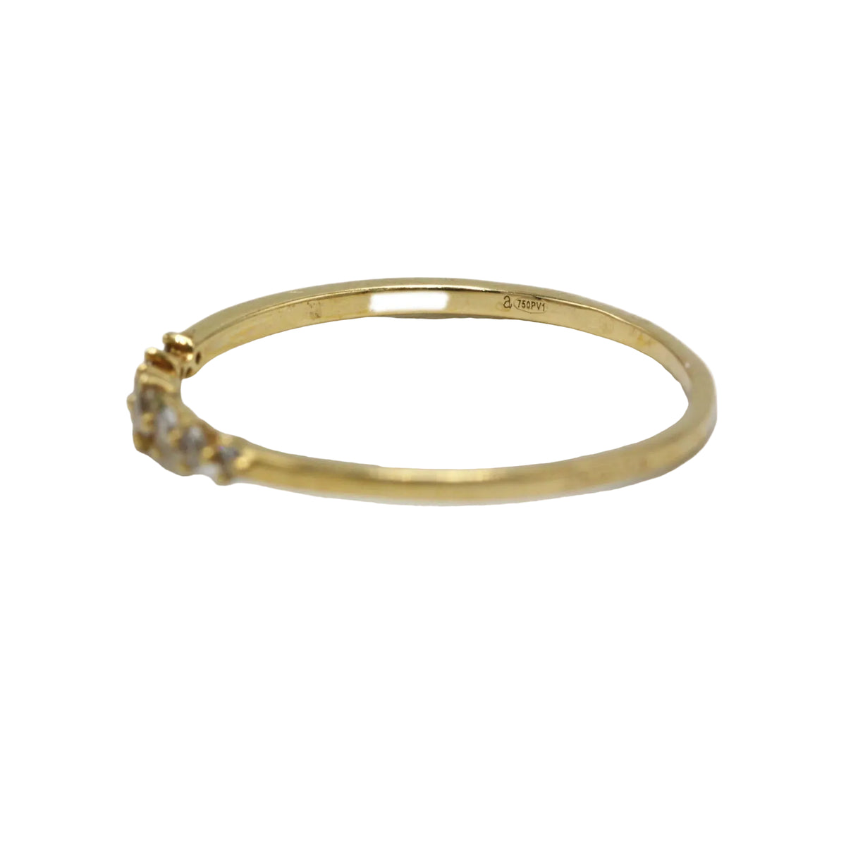 ARISTOCRAZY "Les Délicieux" Wedding Band in Yellow Gold and Diamonds
