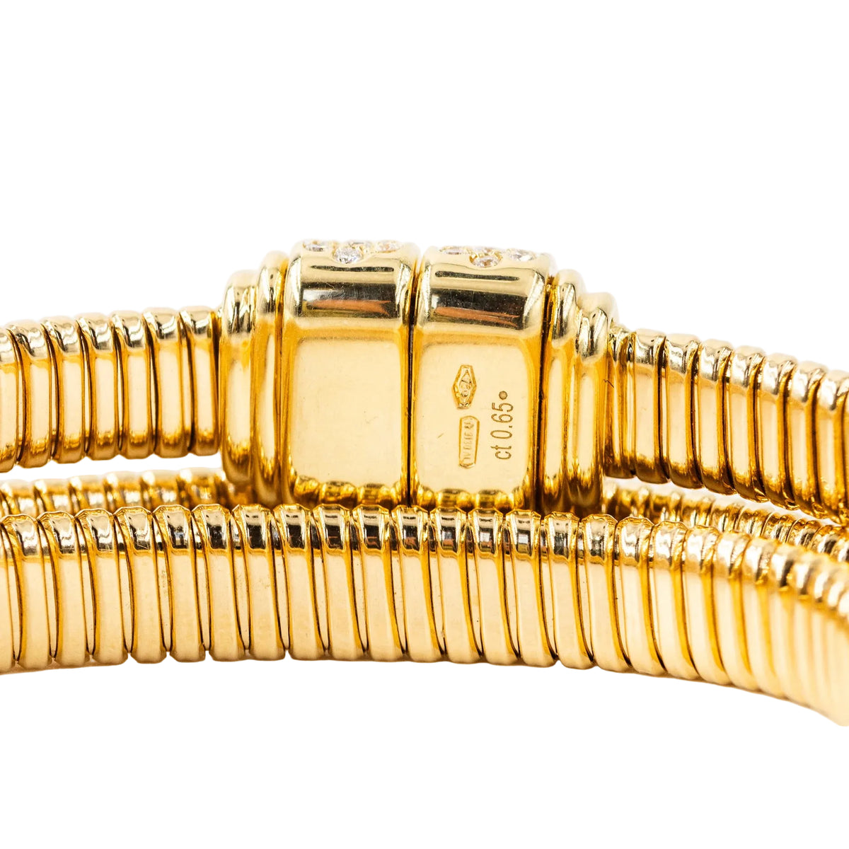 18-carat yellow gold Tubogas bracelet