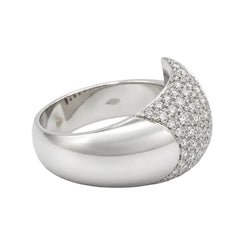 White Gold and Diamond Band Ring
