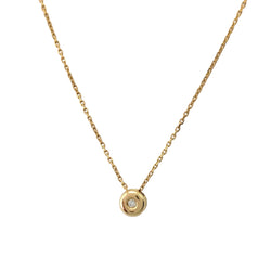 Yellow Gold and Diamond Pendant Necklace