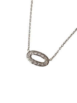 Collier Pendentif en or blanc et diamants