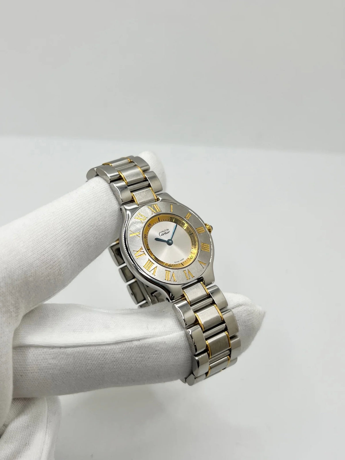 CARTIER "Must 21" Watch in Gold-plated and Stainless Steel